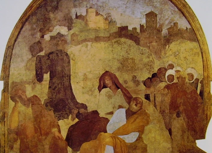 Jacopo Carrucci detto il Pontormo: Un riquadro delle Storie della Passione (Preghiera nell'orto), Museo della Certosa del Galluzzo, Firenze